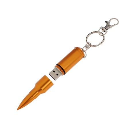 Flashka E 296 G "Patron", 16 GB, USB2.0, Thu up to 25 MB/s, PLA to 15 MB/s, golden