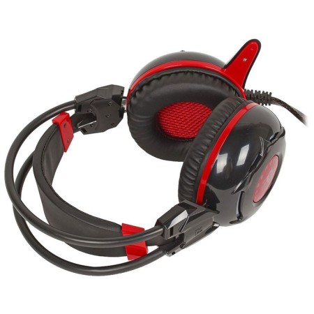 Audio headset game wire A4 Bloody G300 Black/Red-3