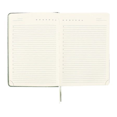 Gift Davente.clair: Diaoon Lowed A5 136 sheets, hard cover, block 70, green + ballpoint pen-10