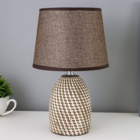 Highboard lamp with a lampshade "Brown slavery" E14 18x18x29 cm Risalux