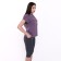 Female set (T -shirt/Bridges), purple/gray color, size 52