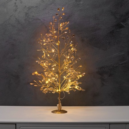 Figure LED "frozen crystals" 55x30x3 cm, 20 LED, CR2032X2 batteries (included), glow warm white