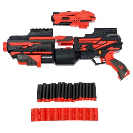 Froke Blaster Maxigun, with a cartridge ribbon, shoots soft bullets-1
