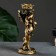 Climb "Angel" in the right hand, gold, 14x8x22 cm, for a candle d = 4 cm