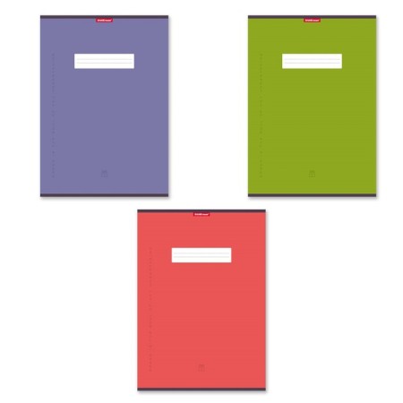 A4 notebook, 96 sheets in the Erichkrause Unicolor Bright, cover coated cardboard, offset unit, whiteness 100%, mix