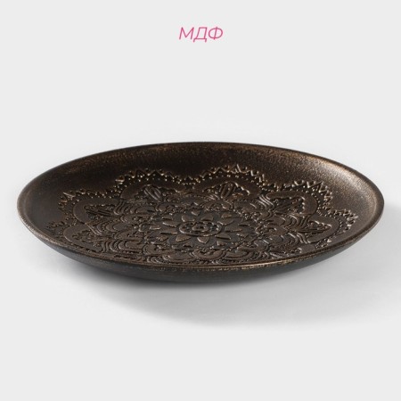Fruit dish "Undine", 29.5 × 3.5 cm, bronze color-1