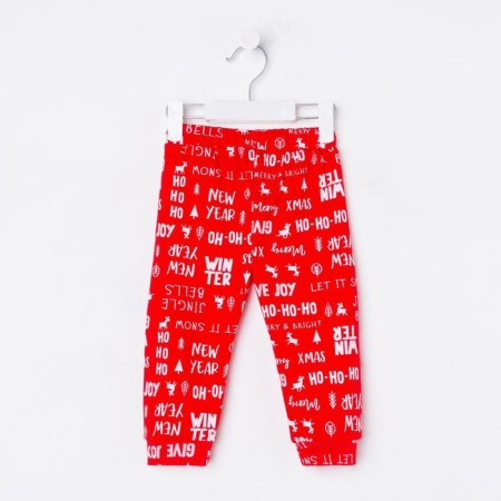 Great pants I am "Happy Winter", height 68-74 cm, red-3