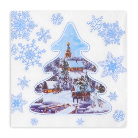 New Year's napkins Paper Pro Prestige "Night Before Christmas", 3 layers, 33x33 cm, 20 pcs-1