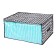 Cofr for storage "Petit", 60x45x3 cm, black and white