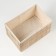 Folding box for storage, 20x30 cm H 17 cm, bamboo, lining, fabric, mix