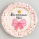 Disposable paper plate "Little Miss"