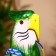 Souvenir "Parrot" hanging paws, tree 40 cm
