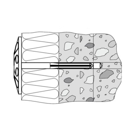 Dowel "bison", for insulating materials, with a plastic nail, 10x200 mm, 50 pcs-5
