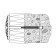 Dowel "bison", for insulating materials, with a plastic nail, 10x200 mm, 50 pcs