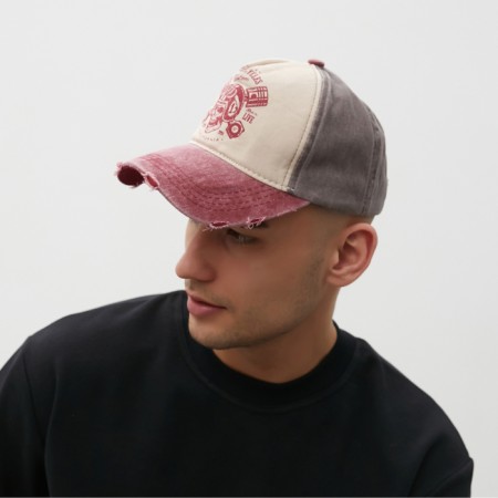 Menku male cap "Motorcycler", brown color, size 56-58-1