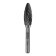 Denzel Borfrase, type H, metal, carbide, elps -shaped, 12 mm