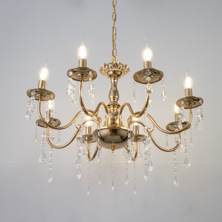 Maldiva chandelier 8he14 40w gold 62x62x32-82cm Bayerlux-2