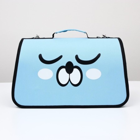 Bag - Carriage for animals "Sleepy dog", frame, size L, 53 x 21 x 29 cm, blue-2