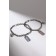 Bracelets "Demetrons" blades, blue pink color in silver, 17 size