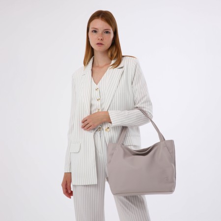 Women's bag with lightning, gray color-7