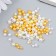 Decor for creativity plastic "Balls. Champagne. Assorted" D = 3-8 mm, set 10 grams
