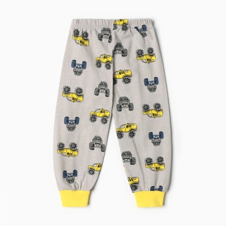 Pajamas for boys, gray color, height 98 cm-8