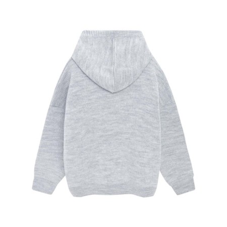 Hoods for girls, height 116 cm, light gray color-2