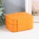 Casket to the leatherette for jewelry "Stygian matte" orange 12x10x6.3 cm