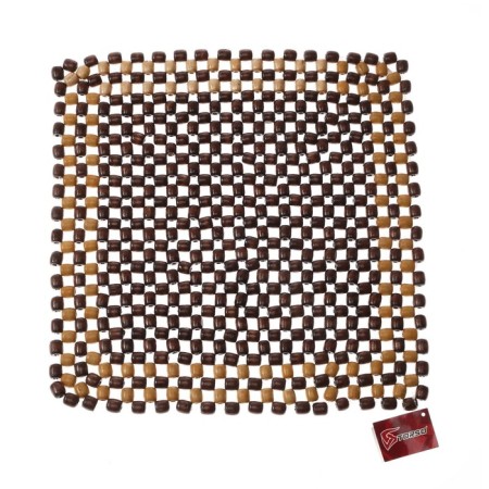 Torso-Masser cape in a seat 42 × 43 cm, wood, brown-4