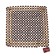 Torso-Masser cape in a seat 42 × 43 cm, wood, brown
