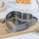 The form for baking the share "Elin. Heart ", 23.5 × 22 × 6.7 cm, removable bottom, anti -stick coating, color gray color