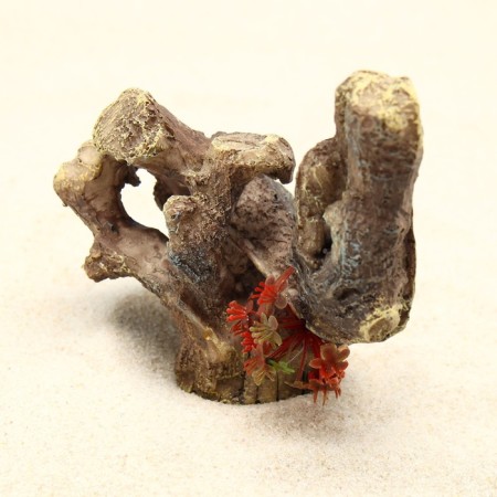 Decor for the aquarium "Stroke with grass", 11 x 7.5 x 8 cm-4