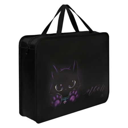 Folder with A4 handles, 330 x 260 x 75 mm, plastic, pens, calligrata "cat"-4