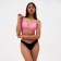 Top bathing female with triangular minaku cups, color pink size 48