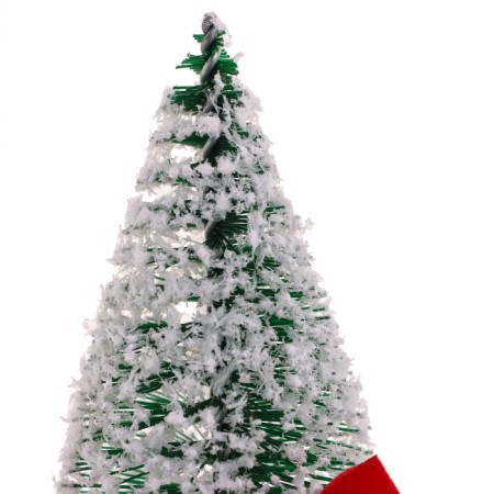 New Year's decor "Christmas tree on a stand with a bow" 6x6x15 cm-2