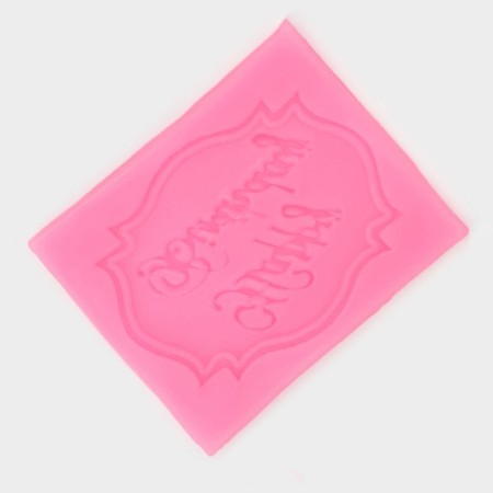 MOLD HAPPY BIRTHDAY, silicone, 6.5 × 5.5 cm, color mix-1