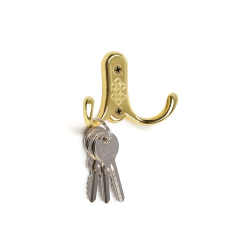 Furniture tundra hook TKD024 Light, two -rod, gold-1