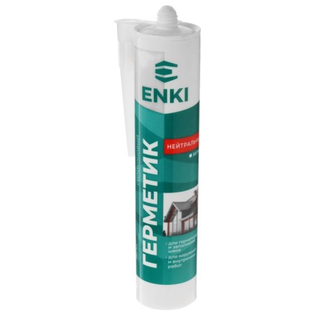 Enki sealant, silicone, neutral, white, 280 ml