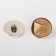 A set of buttons on the leg, d = 25 mm, 5 pcs, beige/cream/gold color