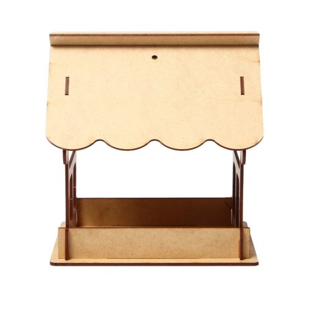 DIM DIM CHDF feeder from the HDF for birds, 21 × 18 × 21 cm, Greengo-10