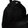Youth backpack from textiles, 2 parts with a zipper, 4 pockets, black/green color