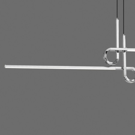 Suspended chandelier Mantra Cinto, Led, 1950lm, 3000k, 1155x85x400 mm, chromium color-2