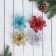 Christmas tree decoration "Openland flowers - shine" (set 4 pcs) 8x8 cm, mix