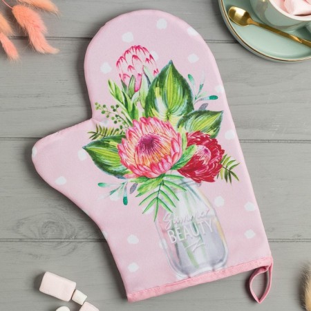 Summer Beauty mittens-seizure 20x28cm, 35% x/l, 65% p/e, gut 250g/m2