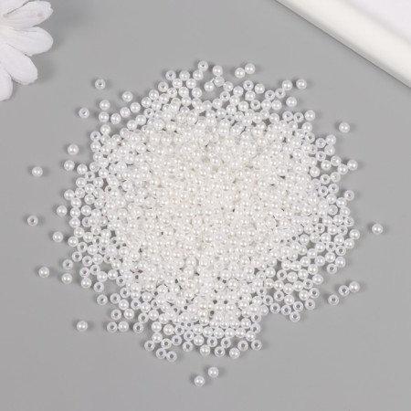 Set of beads "pearls" d 4 mm, 250 gr, white