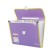 A4 Portfire folder 13 POSTDD BRAUBERG JOY (330x245x35 mm), with edging, label index, purple