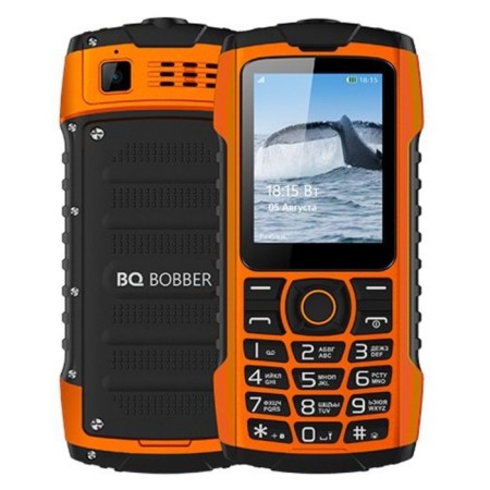 Cell phone BQ M-2439 Bobber 2.4, 32MB, Microsd, 2 SIM, IP68, Orange