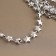 Beads on the threads "Stars", 10 mm, 2 m, silver color