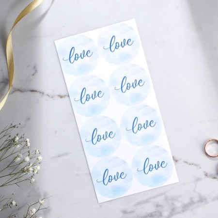 A wedding invitation in the craft envelope "Blue"-6