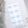 A wedding invitation in the craft envelope "Blue"